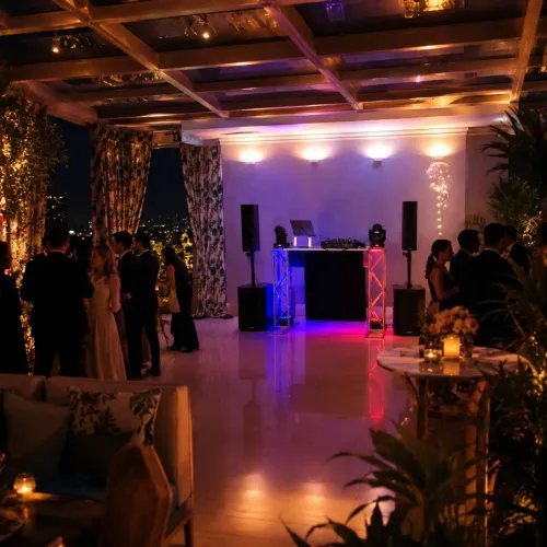 Som DJ iluminação e estrutura para festas e eventos corporativo