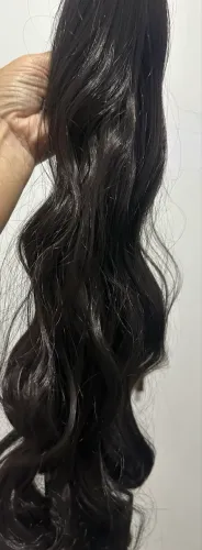 Vendo rabo de cavalo (fibra orgânica)60cm MARROM MÉDIO ondulado 