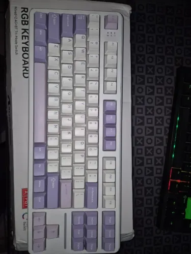 Teclado Mecanico Sem Fio Attack Shark X87 RGB Tri-Mode NOVO Na Caixa