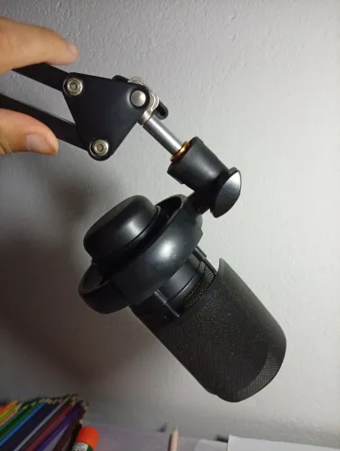 Microfone Gamer de mesa + braço