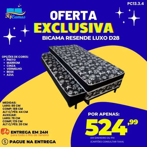 Bicama Resende Luxo D28 / pague na entrega / entregamos em até 24h 