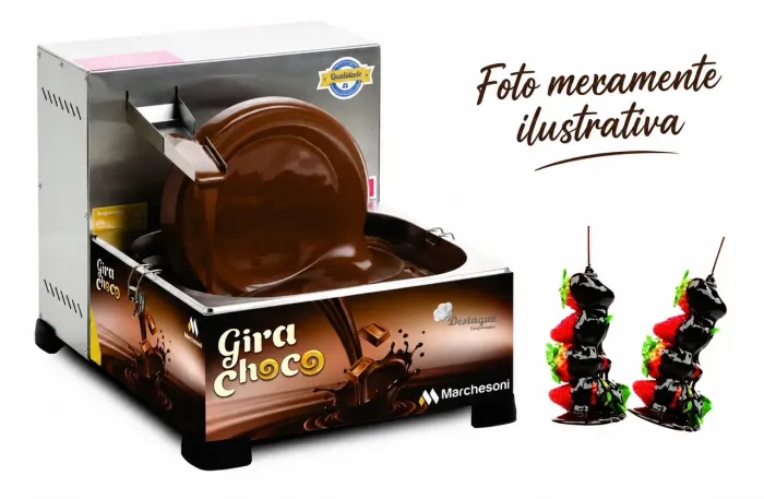 Gira Choco 5kg Marchesoni Derretedeira Rodachoco Cuba Inox 1