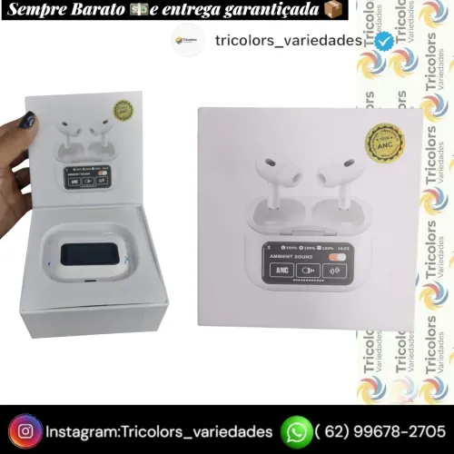 ?Airpods pro com selo anc?<br>?Tela inteligente de interação<br>Por apenas: 80,00 Reais?