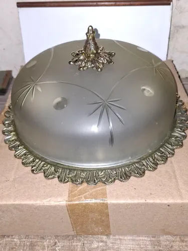 Lustre Paflon anos 50 para duas lâmpadas 