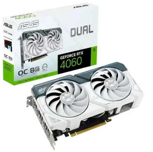 Placa De Vídeo RTX 4060 Asus Nvidia Geforce Dual White - GARANTIA!