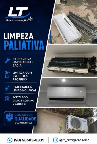 Limpeza manutenção ar-condicionado