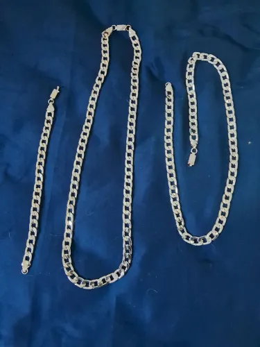 Pratas 70 cm 60 cm e Pulseira