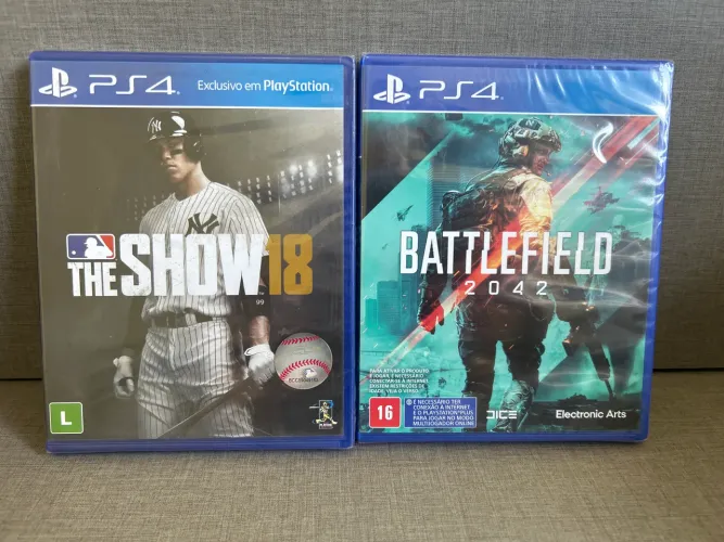 02 jogos PS4 original, novo e lacrado