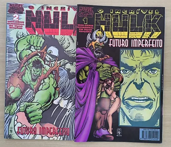 HQ O INCRÍVEL HULK FUTURO IMPERFEITO - 1996 MINISSÉRIE EM 2 EDIÇÕES - EDITORA ABRIL