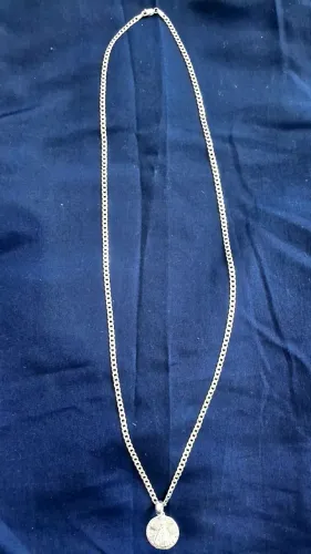 Prata 4mm 70cm com pingente 925 legítima garantia eterna