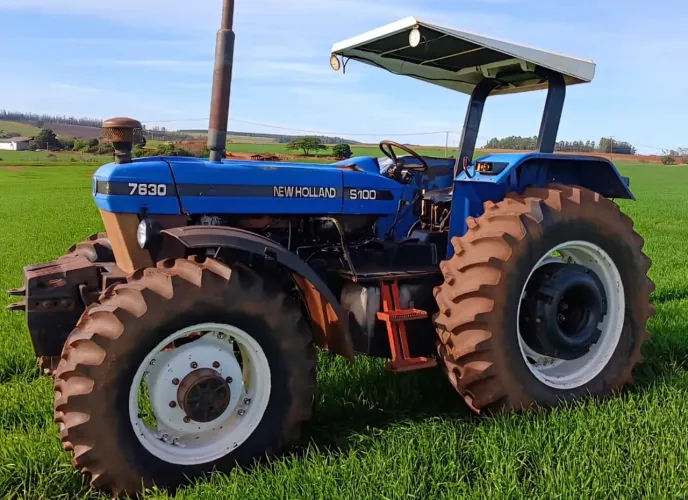 Trator New Holland 7630 06/06 Impecável - Parcele 