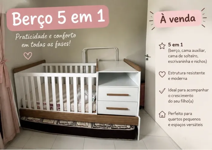 Berço 5 em 1