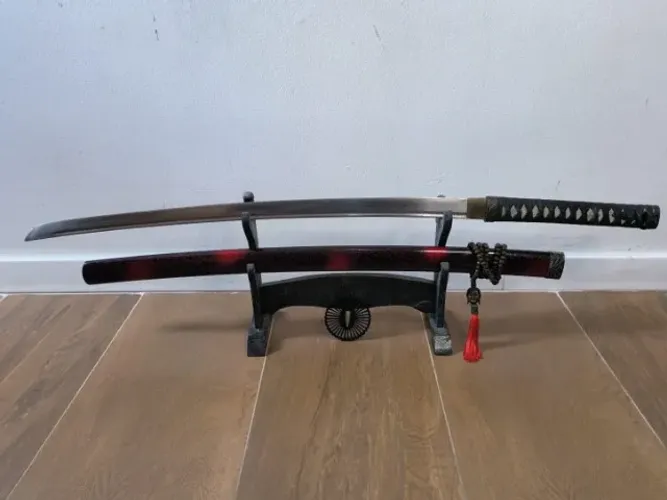 Katana Sanmai Espada Japonesa Forjada a mão antiga do tipo Makuri Gitai rara