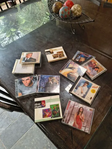 Conjunto com CDs diversos