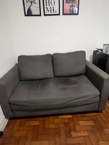 Sofá Cama Casal Cinza