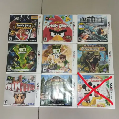 JOGOS ORIGINAIS E COMPLETOS PARA NINTENDO 3DS - PREÇO UNITÁRIO