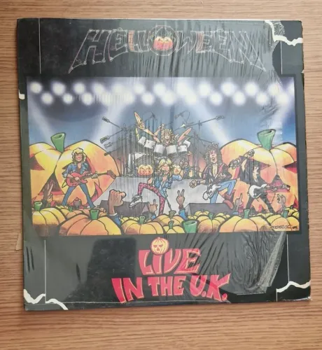 LP HALLOWEEN Live In The U.K 1989.Bem conservado.