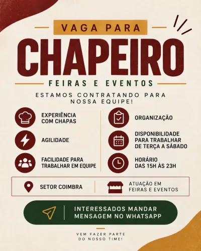 Vaga Para Chapeiro