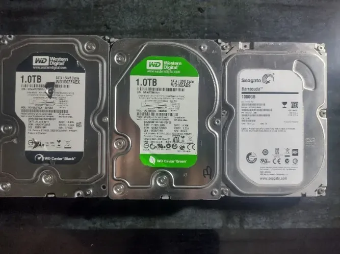 HDDS de 1tb com defeito (os 3 por 30)