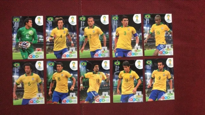 Lote Seleção Brasileira 10 Adrenalyn Cards XL 2014