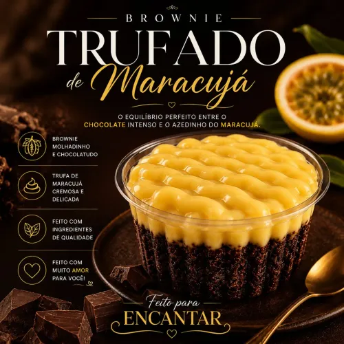 ? Brownie Trufado de Maracujá !