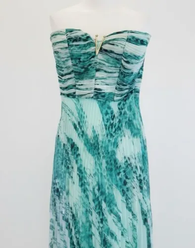 Vestido Azul Festa Longo