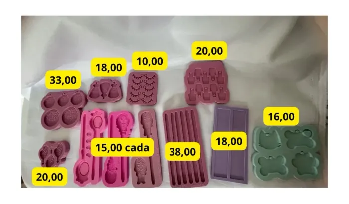 Moldes de silicone para resina 