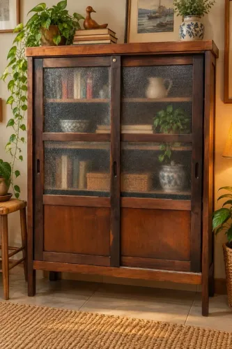 Livreiro Vintage em Madeira Nobre | Década de 50