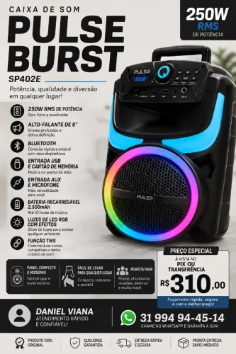 Caixa de Som PULSE BURST