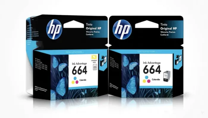 2 cartuchos hp 664 colorido