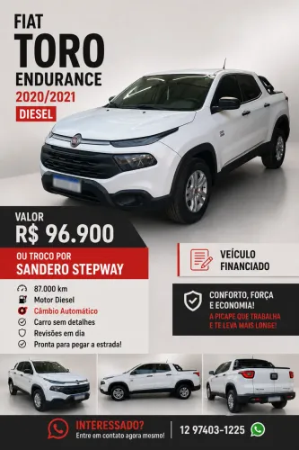 Fiat Toro Endurance 2.0 16V 4X4 Diesel Aut. 2021