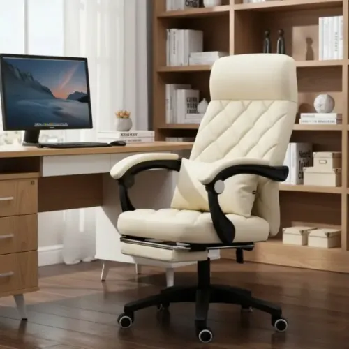 Cadeira Escritório Ergonômica C7 Neo Office Prestige Luxo Conforto - MARFIM