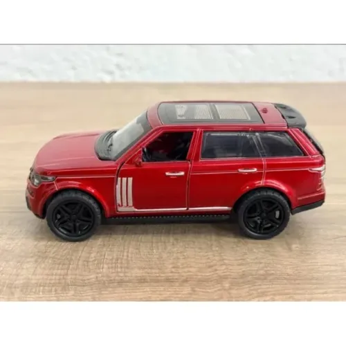 Carrinho de Brinquedo Miniatura Land Rover Vermelho Estilo Off Road