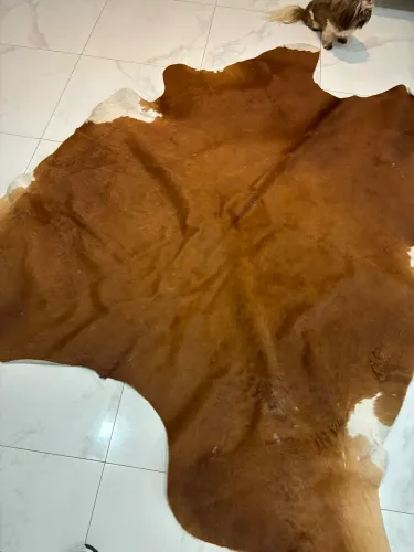 Tapete de couro de vaca 