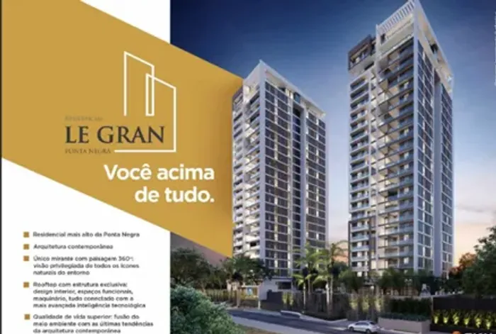 Cobertura 340 m² Alto Padrão Le Gran Ponta Negra Manaus AM 4 Suítes