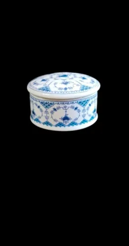Porta-joias miniatura vintage em porcelana fina Del Prado Collection