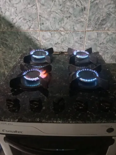 Fogão elétrico esmoltec de vidro