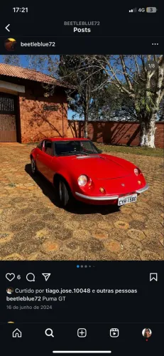 Puma GTE 1.6 Coupe 8V Gasolina 2P Manual 1975