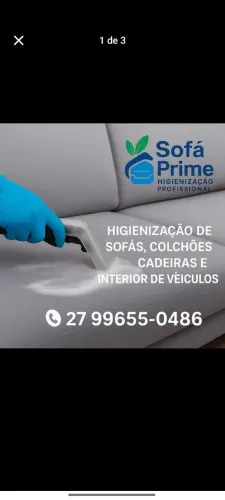 Higienização de sofá e carro