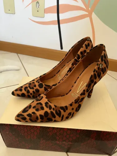 Sapato Scarpin Vizzano Animal Print
