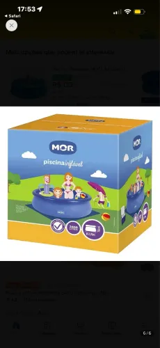 PISCINA MOR 3400L + BOMBA