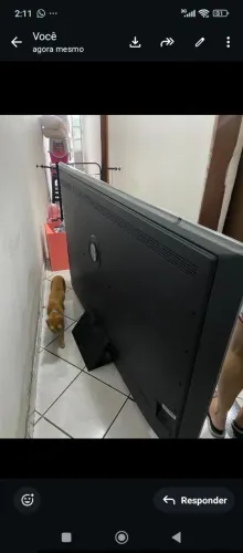 Tv 75 mini led tela quebrada,nova