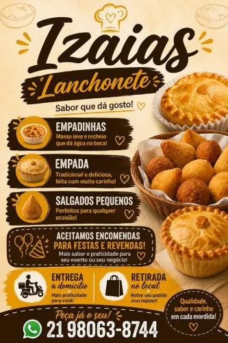 Empadas e Salgados para Festas e Revenda