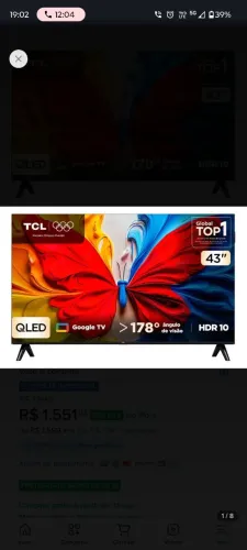 Tv 43 tcl smart 