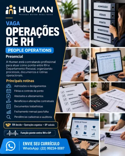 VAGA | OPERAÇÕES DE RH