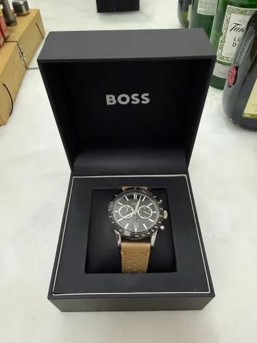 Relógio Hugo Boss Grand Prix Chronograph - Original - Couro