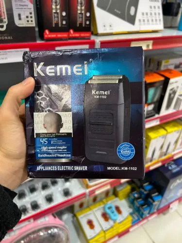 Máquina Barba Sheiver Kemei Recarregável