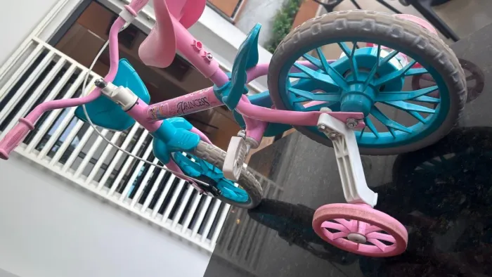 Bicicleta Infantil Nathor Bike 3 a 5 Anos Aro 12 Masculina Feminina Cor:Rosa 2