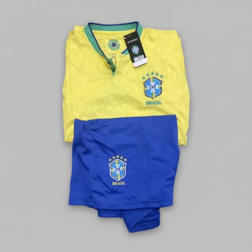 Kit Brasil - camiseta + shorts - tamanho G