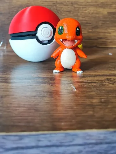 Action Figure Charmander - Impressão 3D em PLA | Colecionável Pokémon